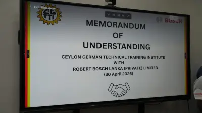 Bosch Sri Lanka signs MoU with Ceylon German Technical Training Institute